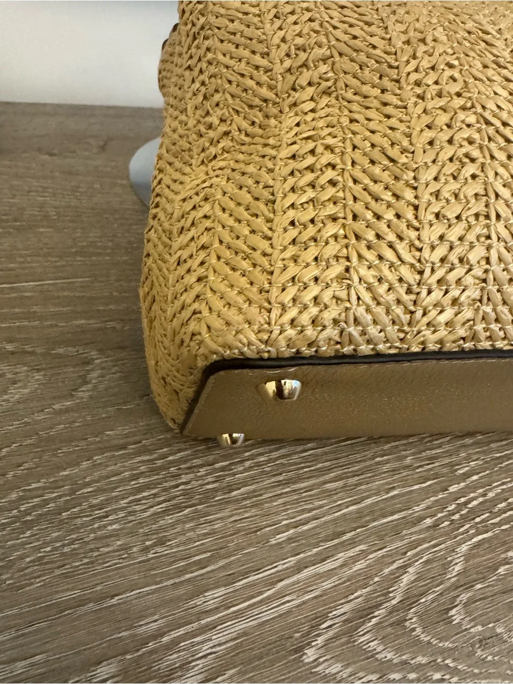Michael Kor  Straw Rosalie Convertible Satchel. Missing the shoulder strap. - Picture 15 of 16